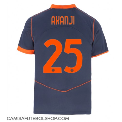 Camisa de time de futebol Inter Milan Manuel Akanji #25 Replicas 3º Equipamento 2025-26 Manga Curta
